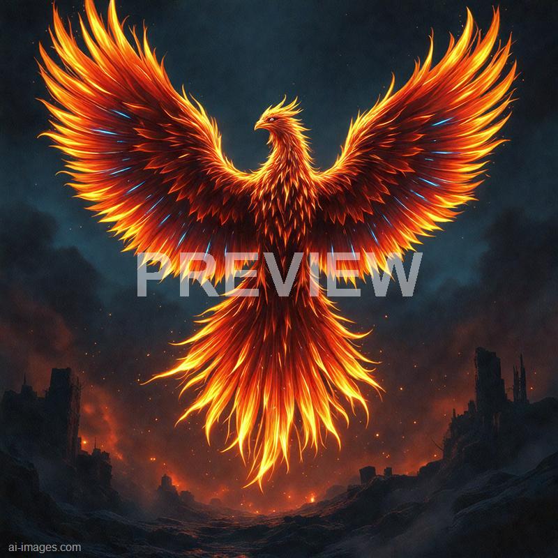 15148 - the-phoenix-rising-from-ashes-a-giant-phoenix-with-fi_250706002215_00001
